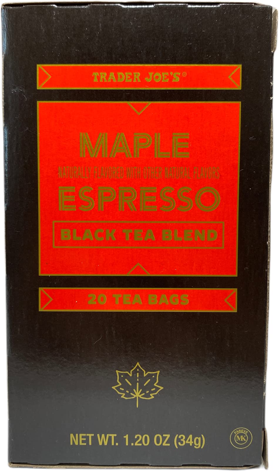 Trader Joes Maple Espresso Black Tea Blend