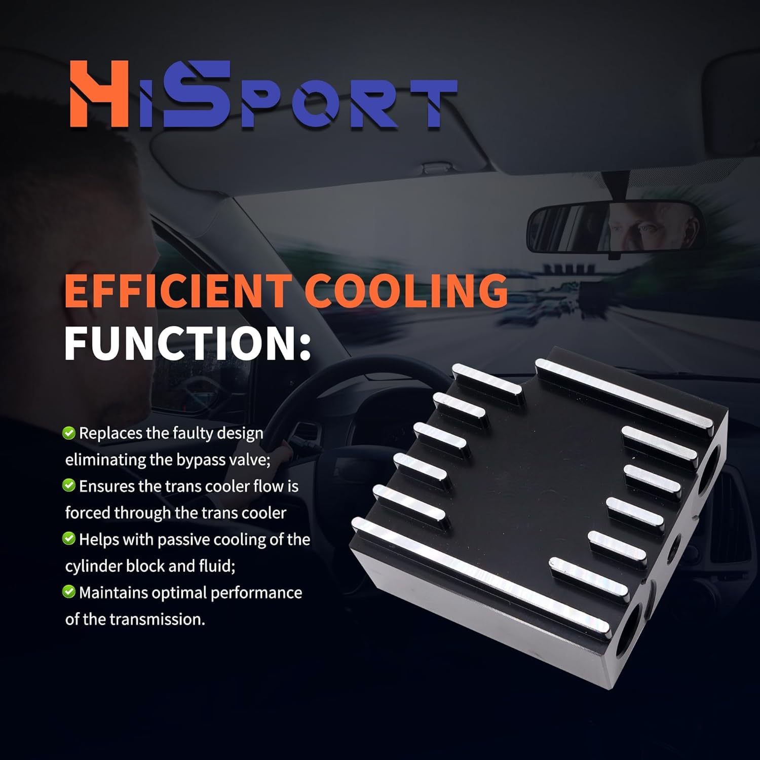 HiSport 310-005-2464 Thermal Bypass Valve Upgrade Kit - Compatible with Ram 6.7L Cummins Diesel with 68RFE or Aisin S69RC Transmission Replaces ‎3100052464 ‎ENR019-BK