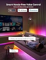 Vista 4 de Govee - Tira de luces LED RGBIC de 65.6 pies para dormitorio, tiras de luces inteligentes compatibles con Alexa, luces LED que cambian