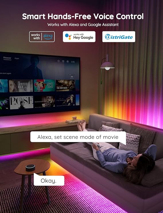 Govee RGBIC LED Strip Lights 16.4ft Bundle 65.6ft RGBIC LED Strip Lights