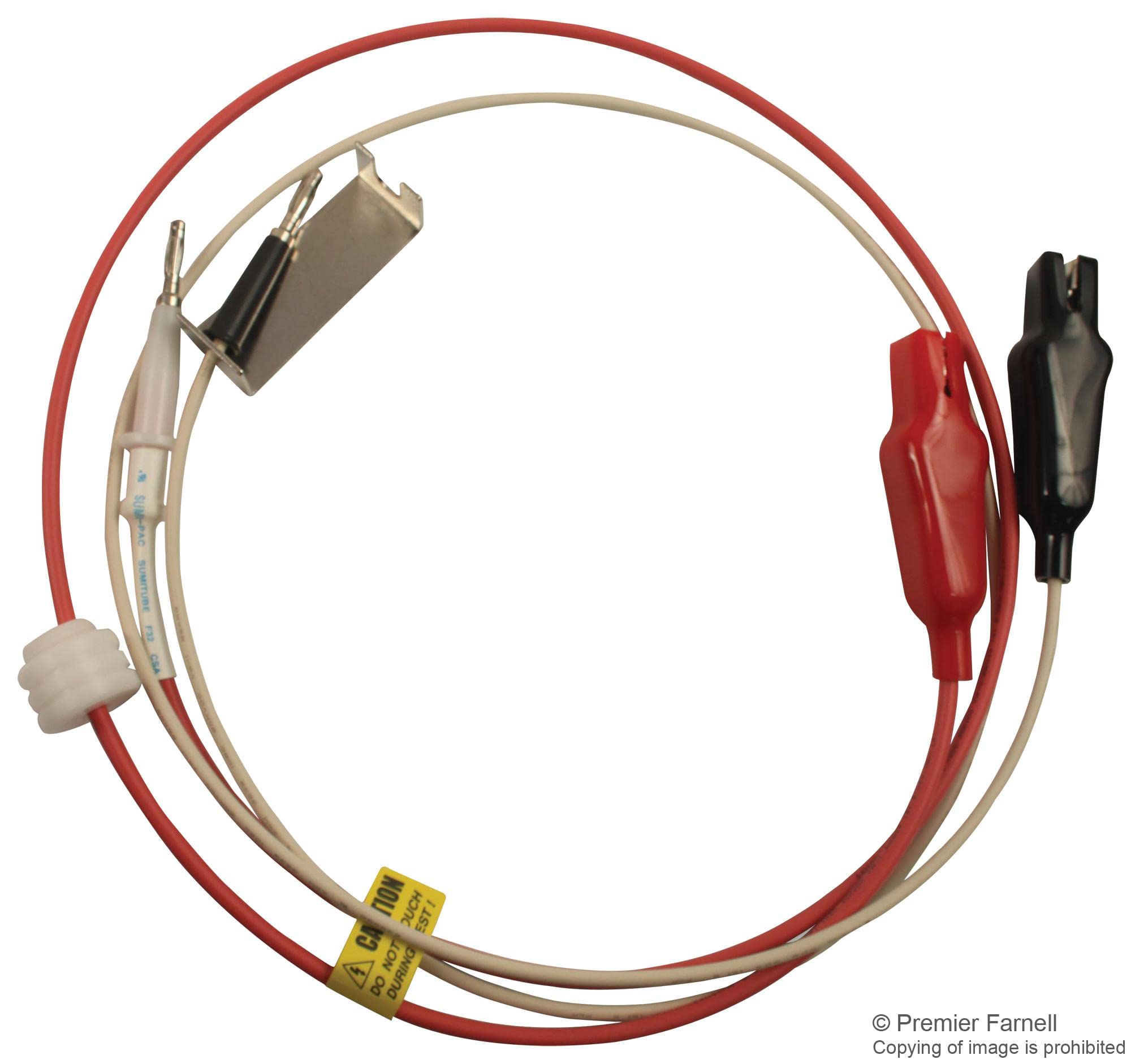 Juego de cables de prueba, sonda de clip de cocodrilo, 1 m, conjuntos de cables de equipo de prueba, cantidad 1 | GHT-114