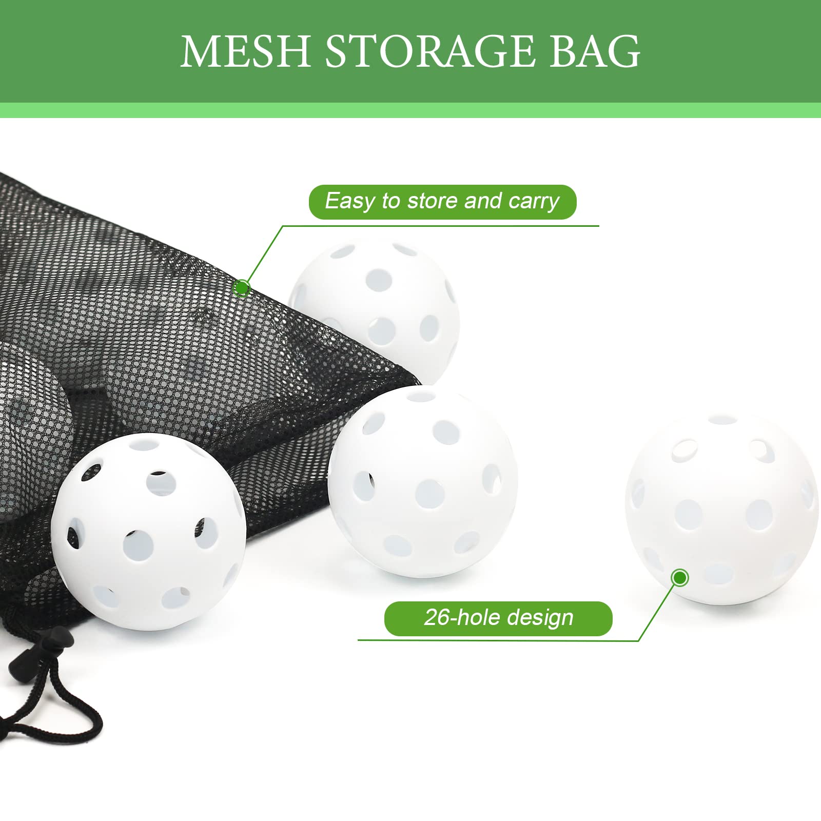 16 Pack 2.83 Inch Plastic Baseballs Practice Balls