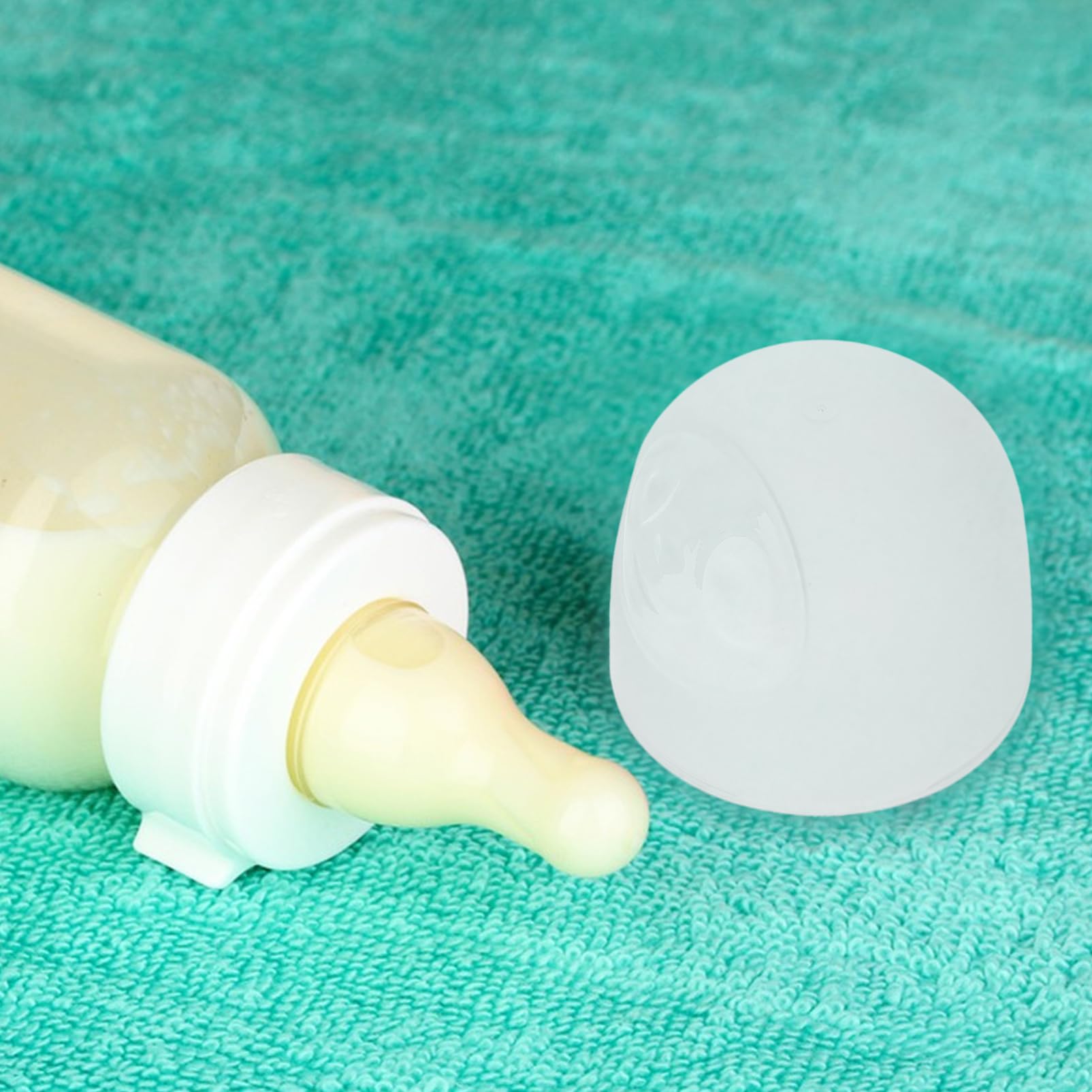 BESTonZON Set 3 Tappi Per Bottiglie Di Latte a Tenuta Stagna, Copri Bottiglia Anti-perdita in Plastica Riutilizzabili, Accessori Sostitutivi Per Bottiglie Domestiche