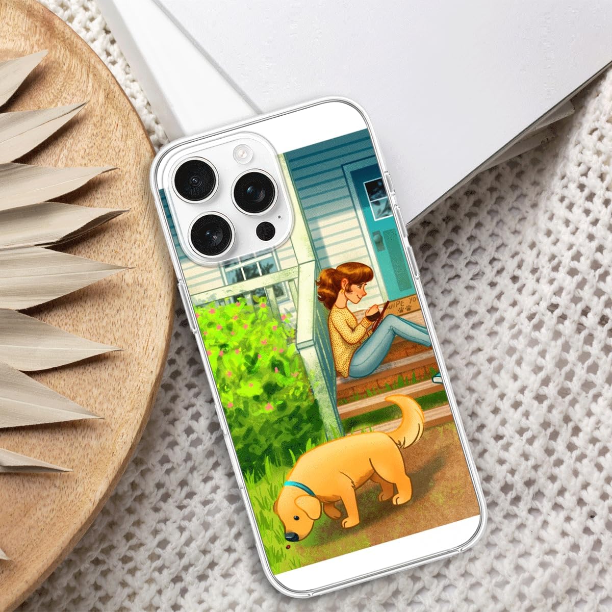 Phone Case Compatible with iPhone Mchalls Transparent On Accessories Their Funny Front Pro Porch Plus Waterproof Max Scratch 15 Series image 5