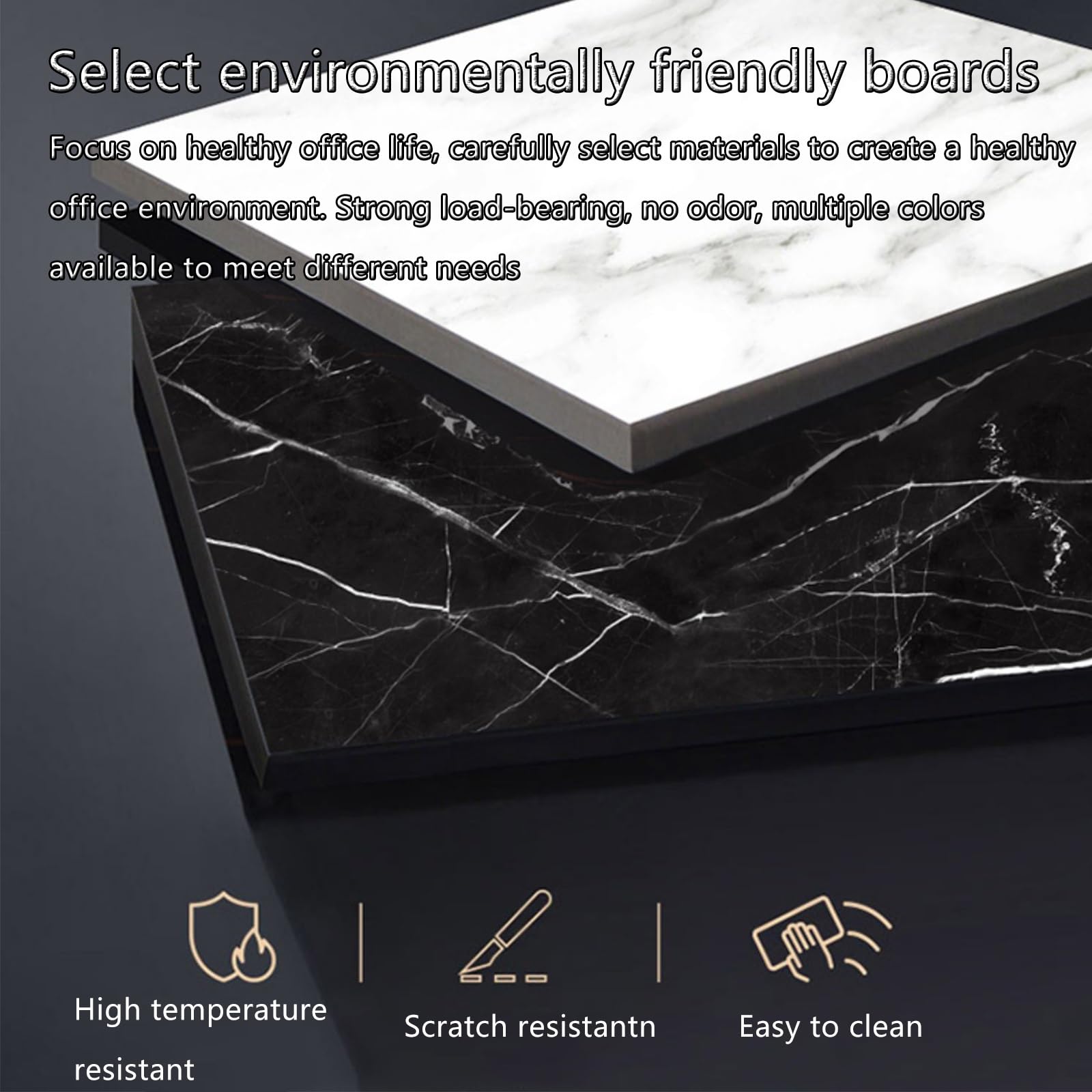 Moderno banco reception – elegante bancone anteriore per Reta & Office Checkout – Stazione di ricezione compatta con spazio di archiviazione – perfetto per aziende e uso commerciale