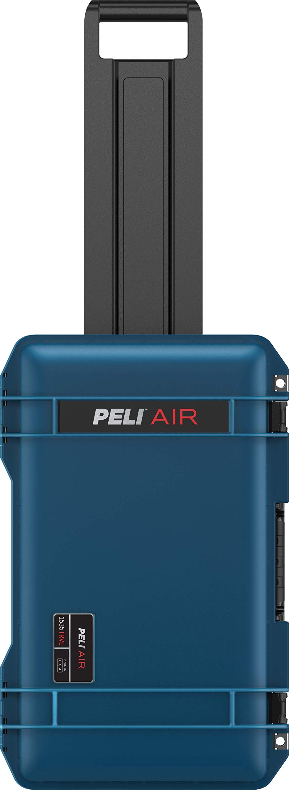 PELI 1535TRVL Travel Air Case, Valigia trolley a prova di urti con ruote, Impermeabile e resistente alla polvere, Capacità di 26L, Fabbricata in USA, Con inserto da viaggio, Colore: Indaco