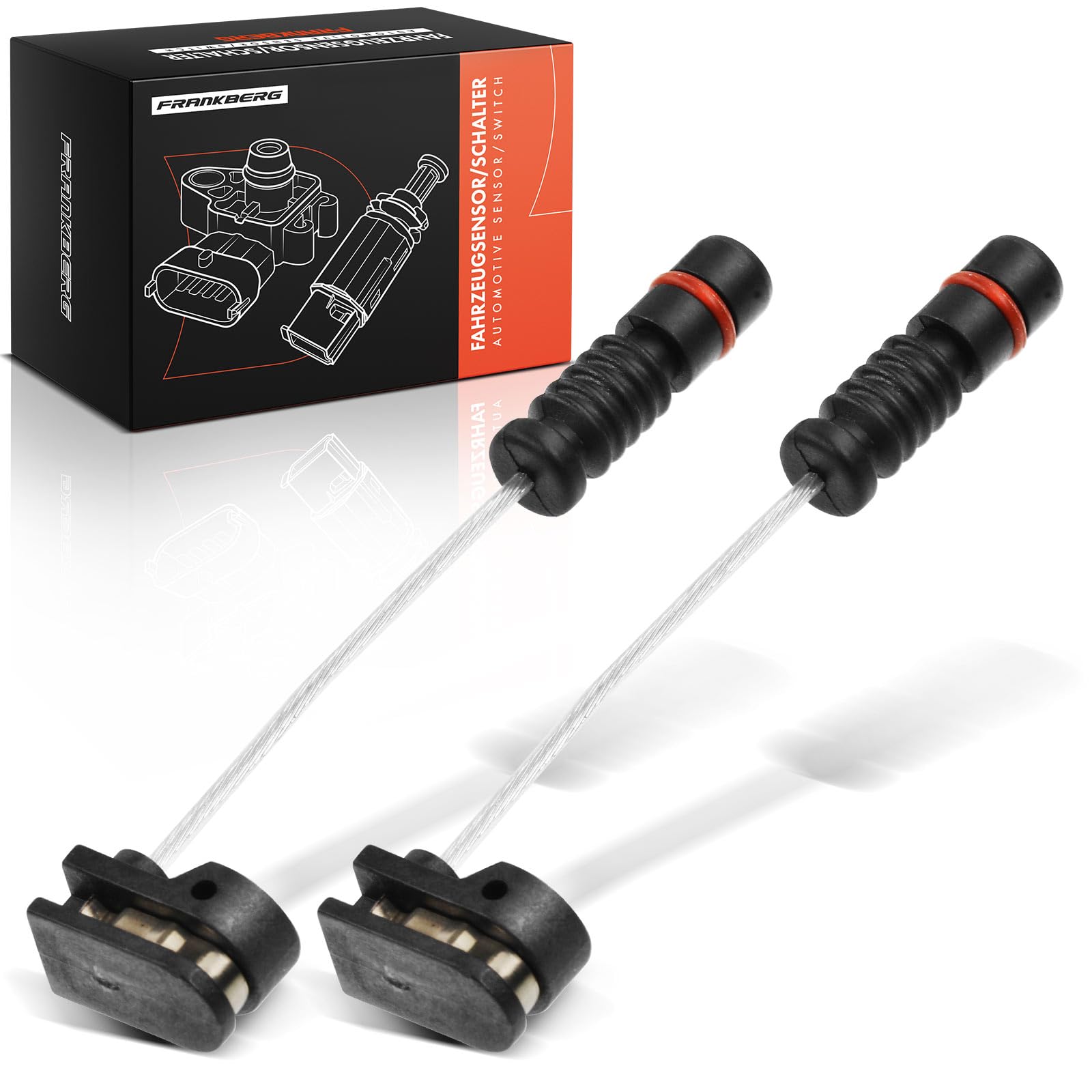 Frankberg 2x Brake Pad Wear Sensor Brake Pad Wear Indicator Front Axle Left Right Compatible with W202 S202 A208 W210 S210 R170 1996-2004 2105401117