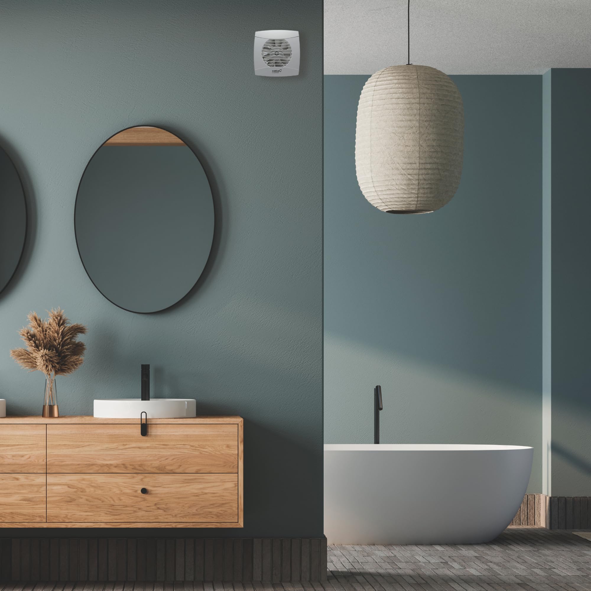 Cata | Extractor de Baño | Modelo UC-10 STD | Serie Estándar | Funciona con el interruptor de la Luz | Extractor Extraplano | Bajo nivel sonoro | Alta Eficiencia Energética, 15,4 x 15,4 x 10,5 cm
