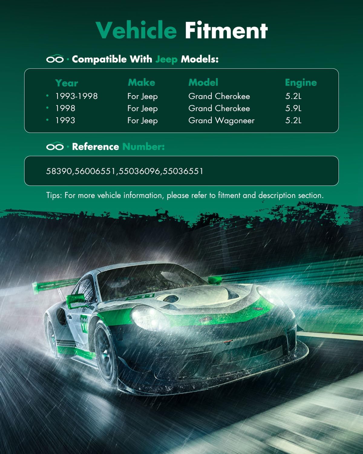 SCITOO Air Conditioner AC Compressor with Clutch Fit For Jeep For Grand Cherokee 1993-1998,For Jeep For Grand Wagoneer 1993