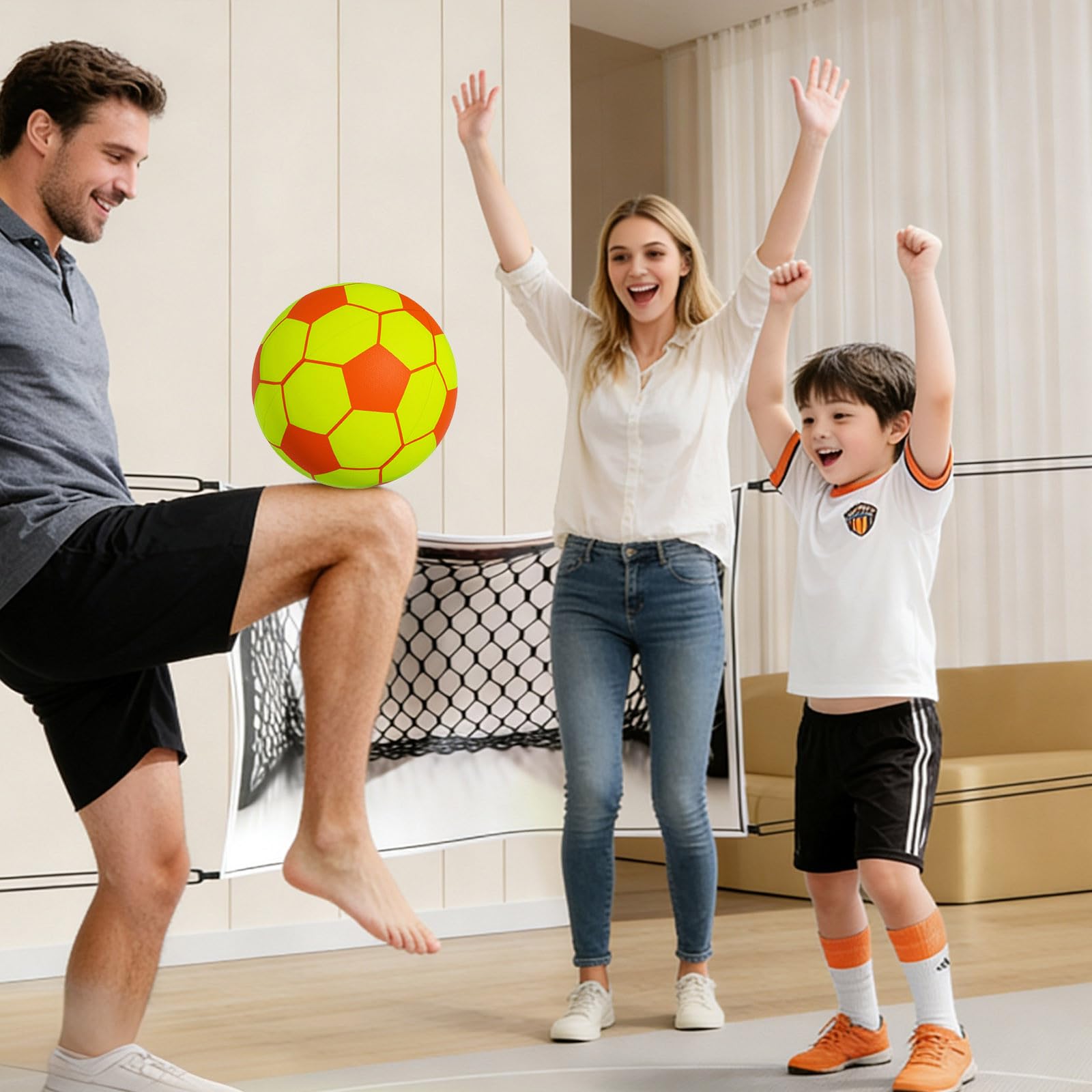 2026 calcio per bambini per allenamento gioco sicuro con schiuma PU morbida tecnologia di assorbimento del rumore