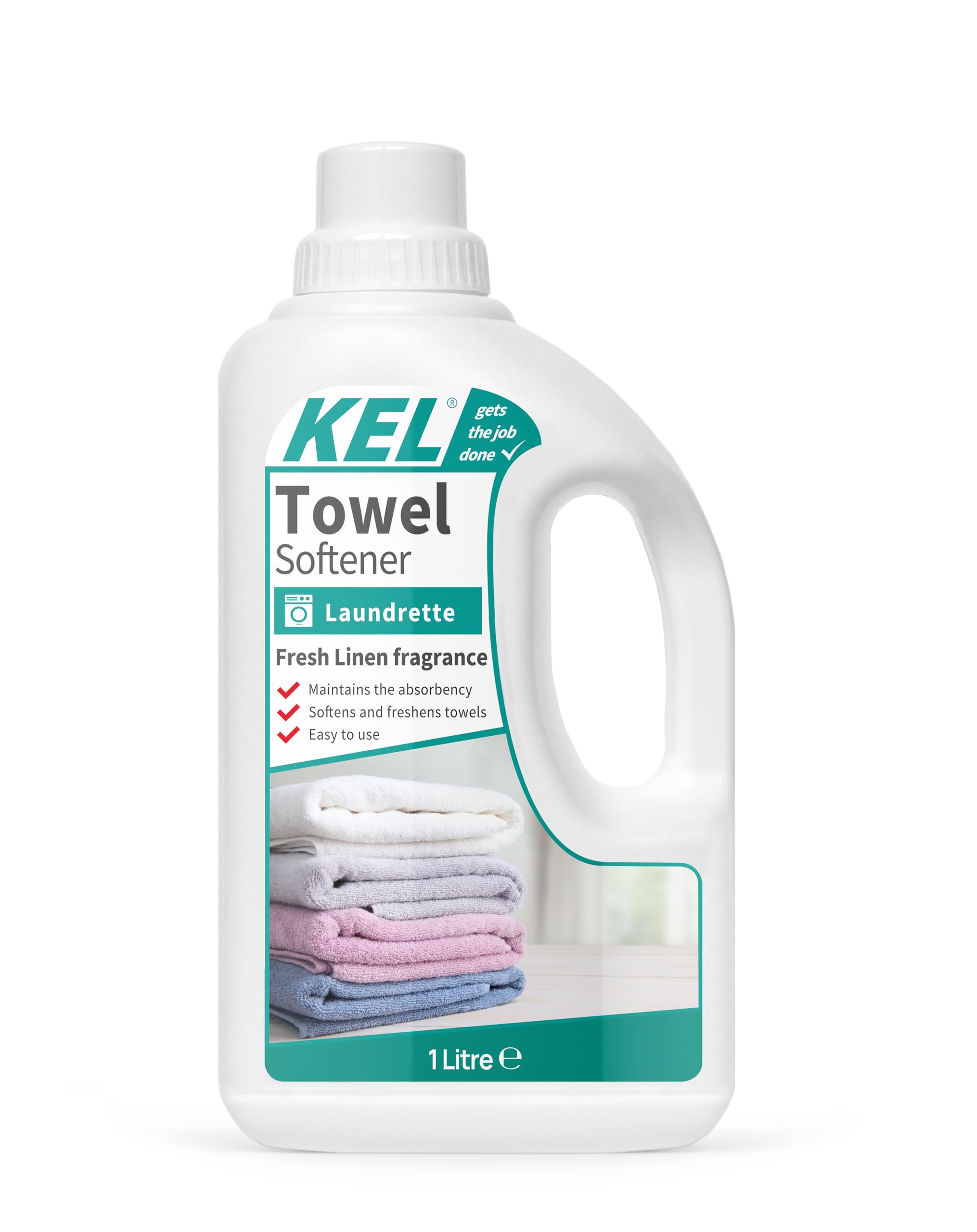 KEL - Towel Softener | Liquid Conditioner, Improves Absorbency and Restores Natural Softness - 1 Litre