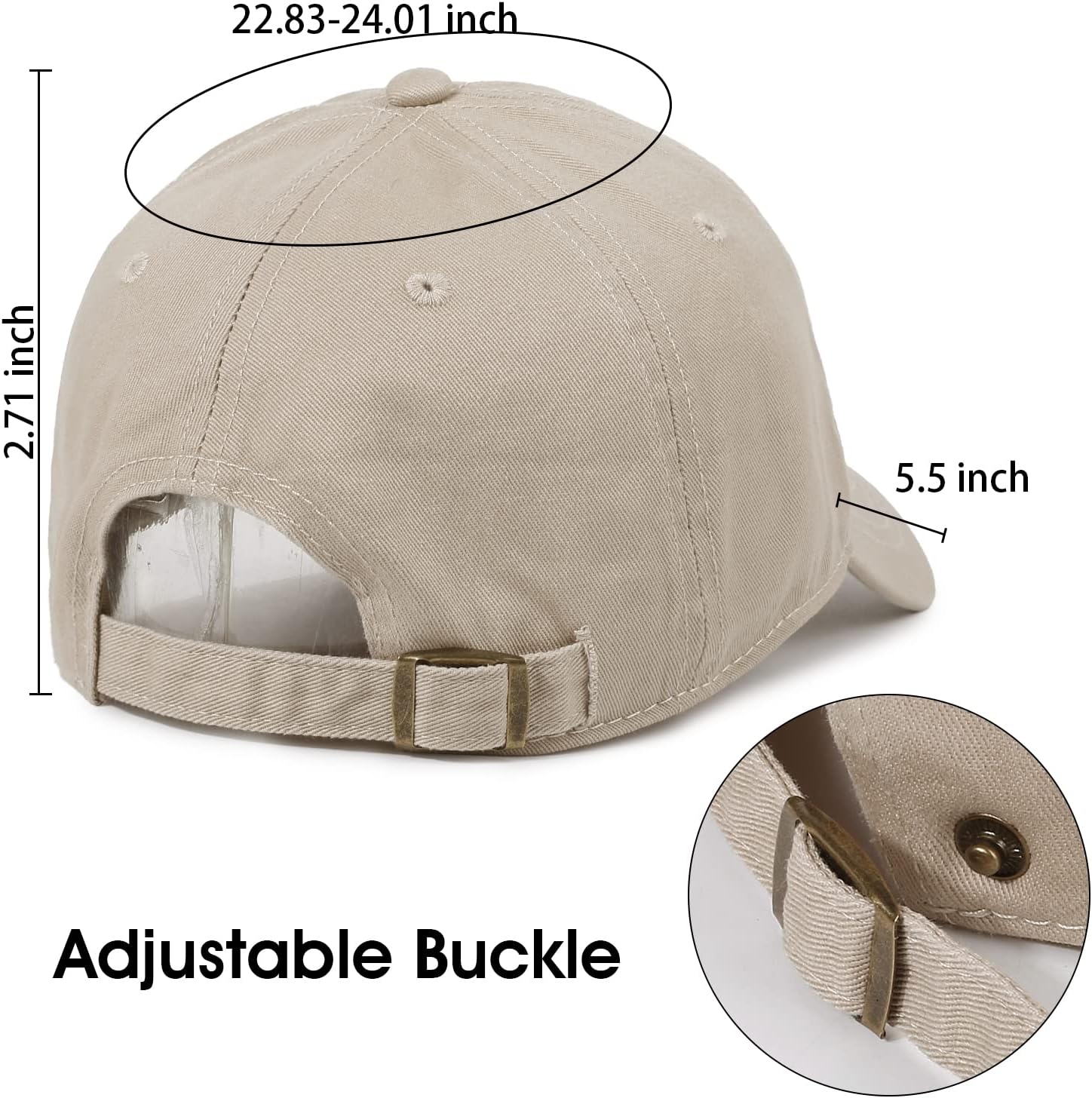 Unisex Cotton Baseball Cap Plain Blank Dad Hat Adjustable Vintage Solid Hat - Image 6