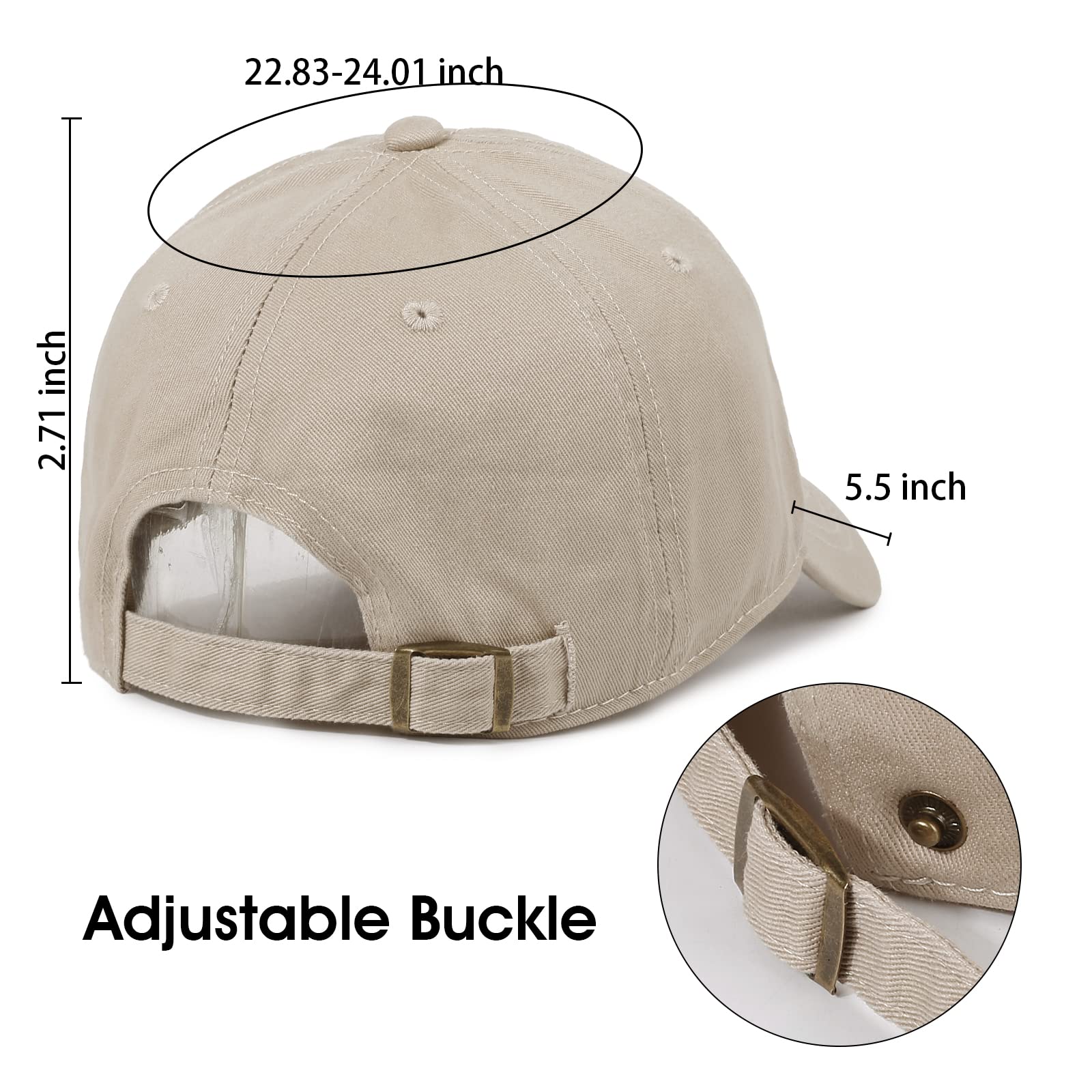 Kozinu - Gorra de béisbol unisex de algodón liso en blanco para papá, ajustable, vintage, Cem-caqui+verde+azul marino 6