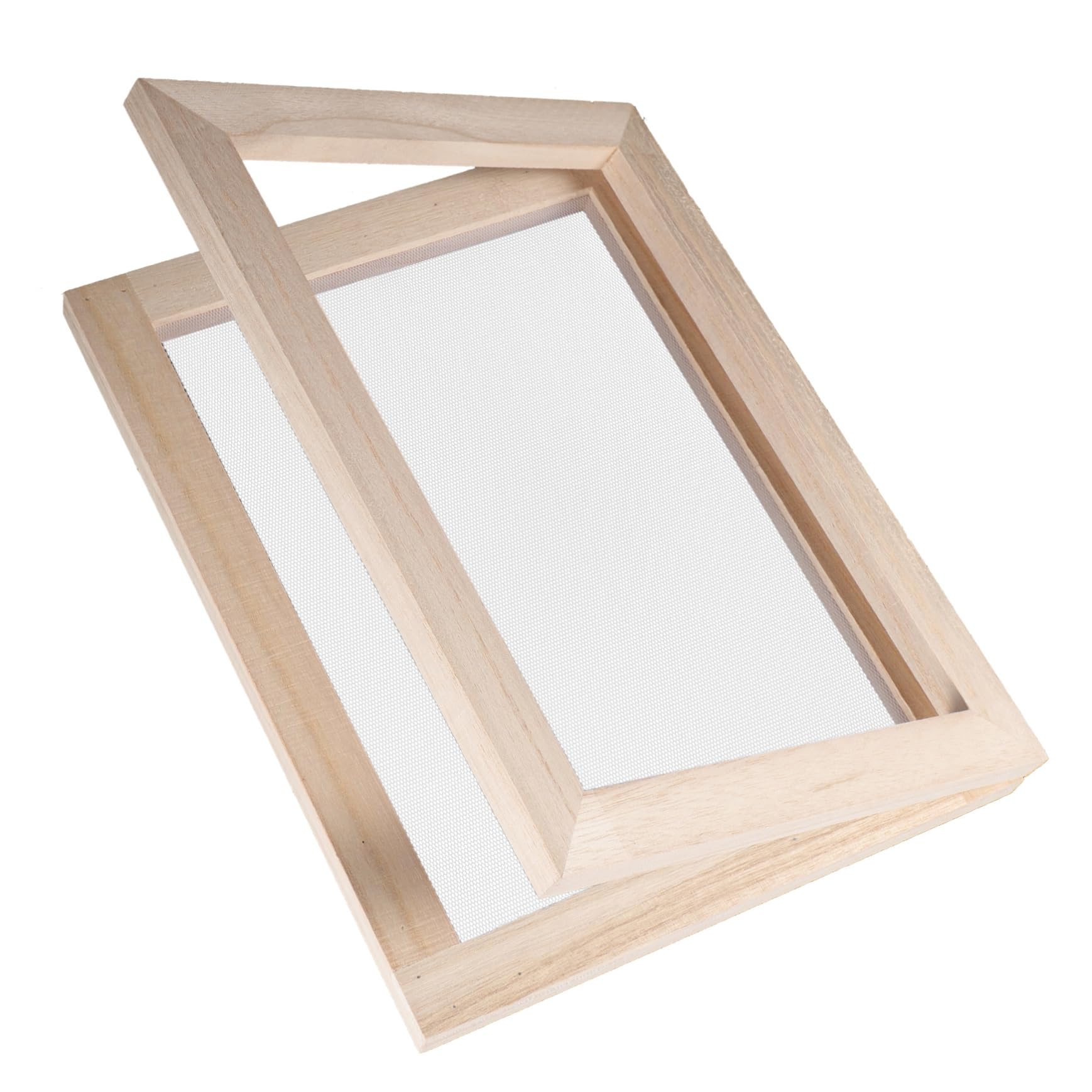 FUNOMOCYA DIY Paper Making Frame for Boys and Girls Making Mold Frame Kit Paper Crafting Screen Wooden Handicraft Frame Enhance Parent-Child Bonding