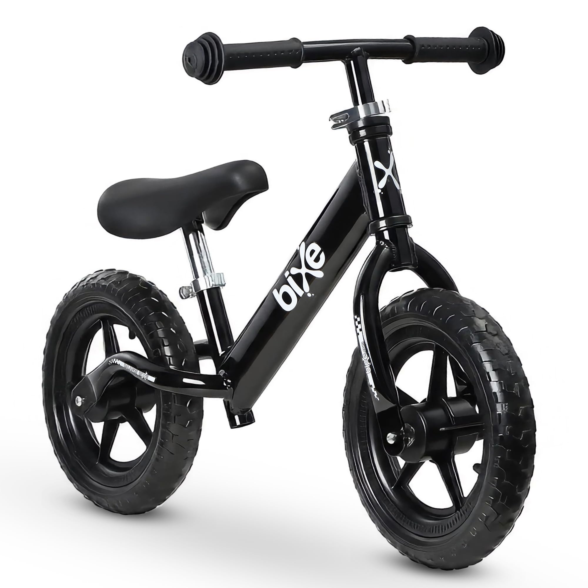 Bixe バランスバイク:超軽量 - わずか4ポンド | プロバランスバイク 3、4、5、6、7歳の子供用 - ペダルなし スポーツトレーニング自転車 | 12インチホイール | 幼児用軽量バイク
