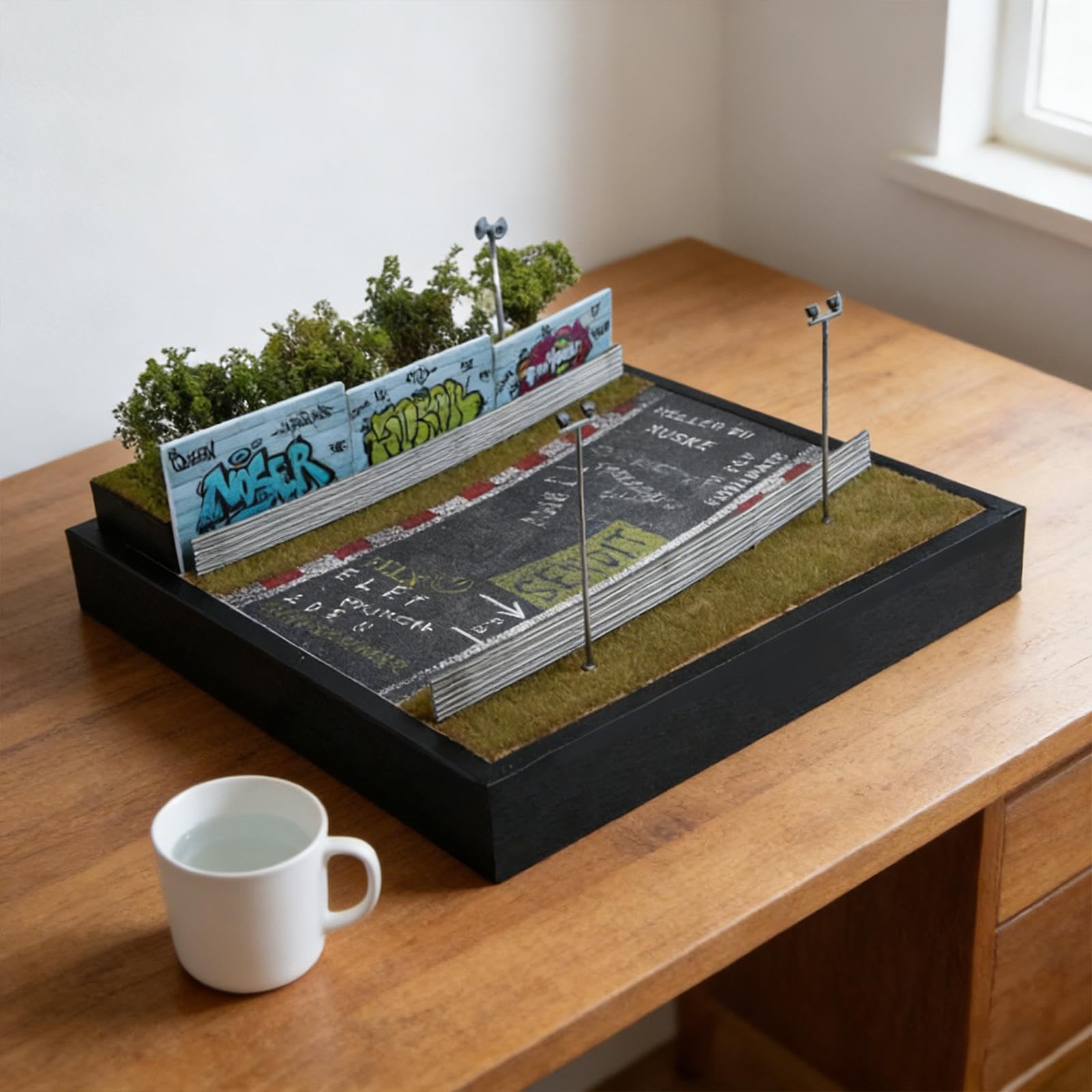 harayaa Ausstellungsständer für Modellautos im Maßstab 1:64, Aufbewahrung für Modellautos, Organizer für Foto-Requisiten, Hintergrund, Diorama, Garage,