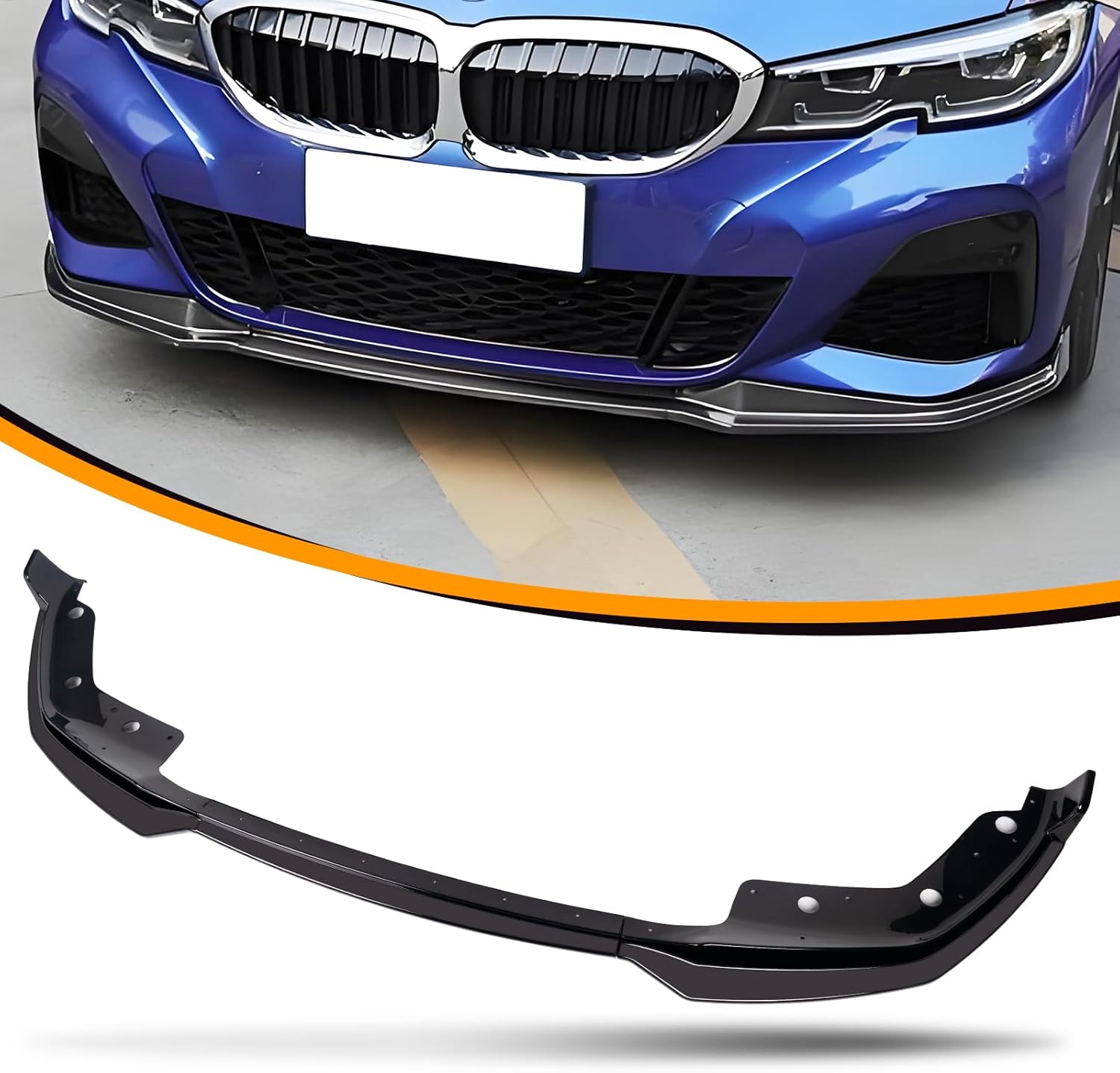 Amazon.com: Front Bumper Lip Fit for 2019-2022 BMW G20 G28 M Sport 3 ...