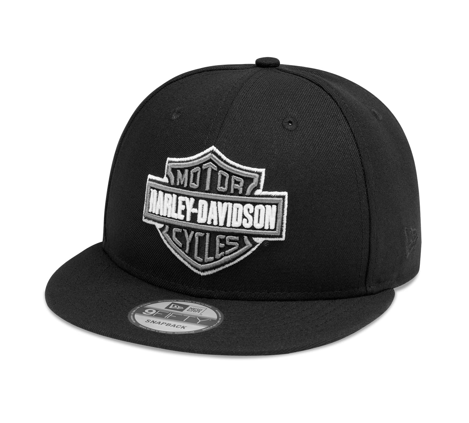Harley Davidson - Berretto da Baseball da Uomo, con Logo a Contrasto, vestibilità variabile