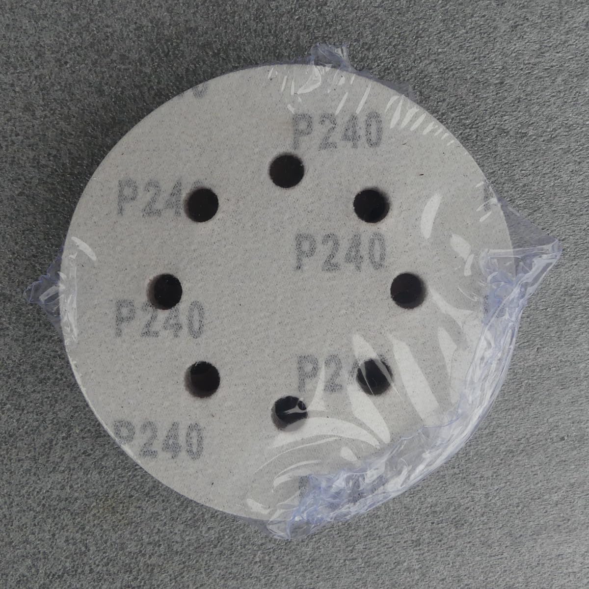25 dischi abrasivi KleTT Ø 125 mm con 8 fori, grana P240, carta vetrata per cartongesso, levigatrice eccentrica, Bosch Fux
