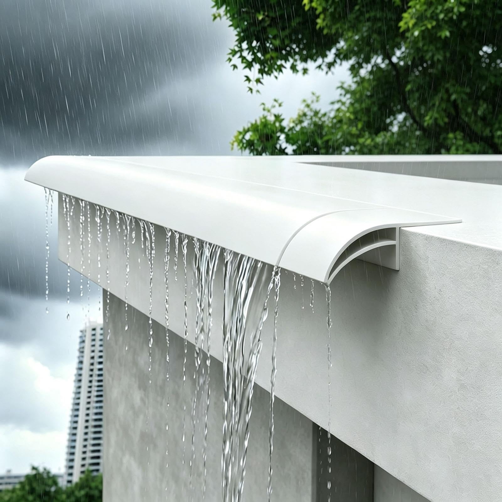 vierteaguas muro exterior Protector Contra Goteo Lluvia Puerta, Metal, 1/4/ 10/12 Piezas, Deflector Lluvia Puerta Resistente Intemperie Aluminio Lluvia/techo(5 PCS black,W 50 mm L 100 cm)