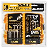 Vista 1 de DEWALT - DEW-DW1956 Drill Bit Set with Pilot Point, 16-Piece (DW1956)