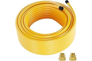100 FT 1/2" Corrugated Stainless Steel Propane Gas Flex Line for Natural Gas Conversion