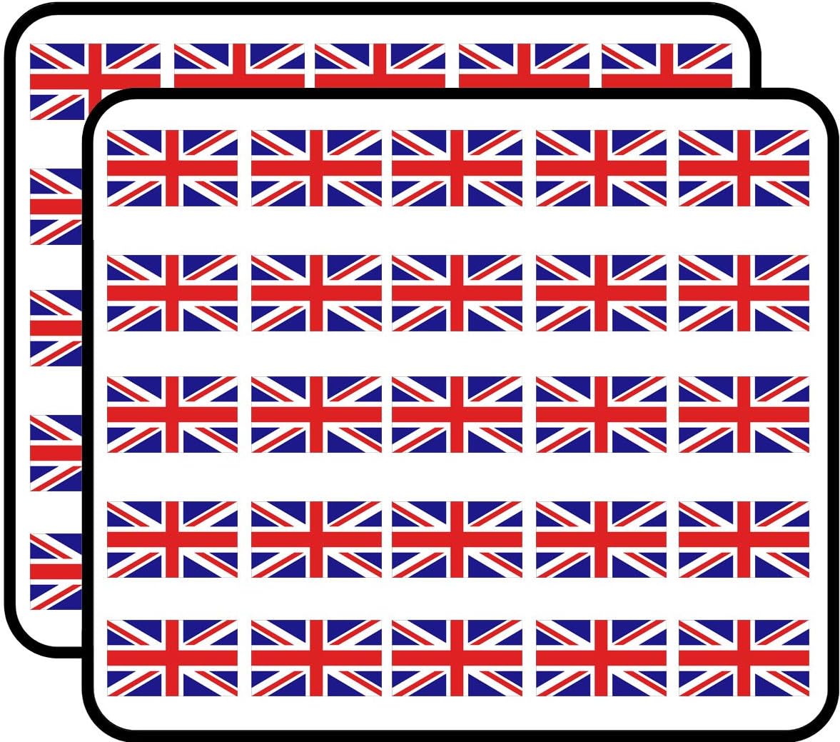 Union Jack Flag - London UK Britain British English Love Sticker for Scrapbooking, Calendars, Arts, Kids DIY Crafts, Album, Bullet Journals 50 Pack