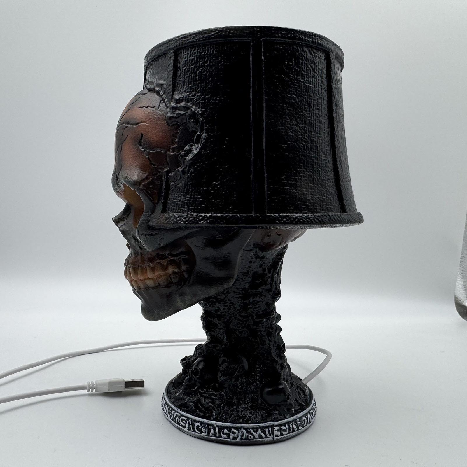 Generico Lampada Da Tavolo Gotica | Lampada Halloween Decor Scrivania - Luci Notturne Decorazioni Teschio Halloween, Decorazioni Casa Per Camera Da Letto E Soggiorno