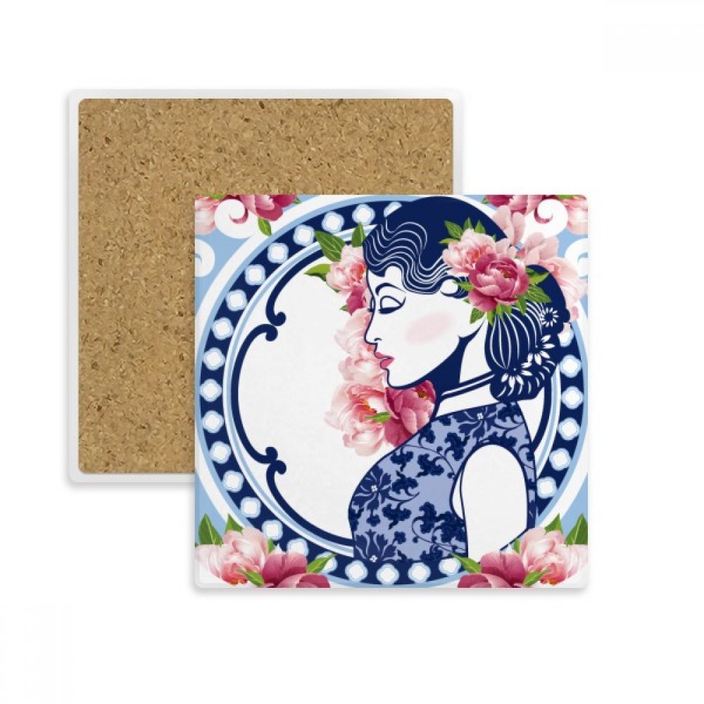 Coaster cadeau boisson dessous de verre absorbant fleur originale