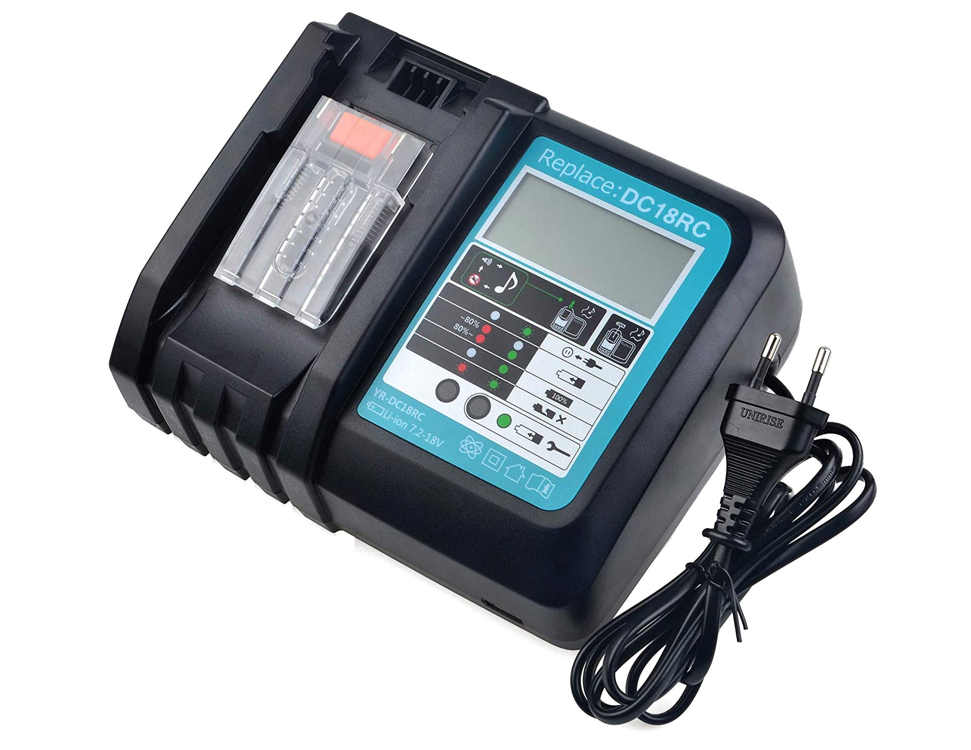 Ładowarka zamienna Makita 18V DC18RA DC18RC do Makita BL1830 BL1850 BL1815 BL1430 BL1450 BL1415 14,4-18V