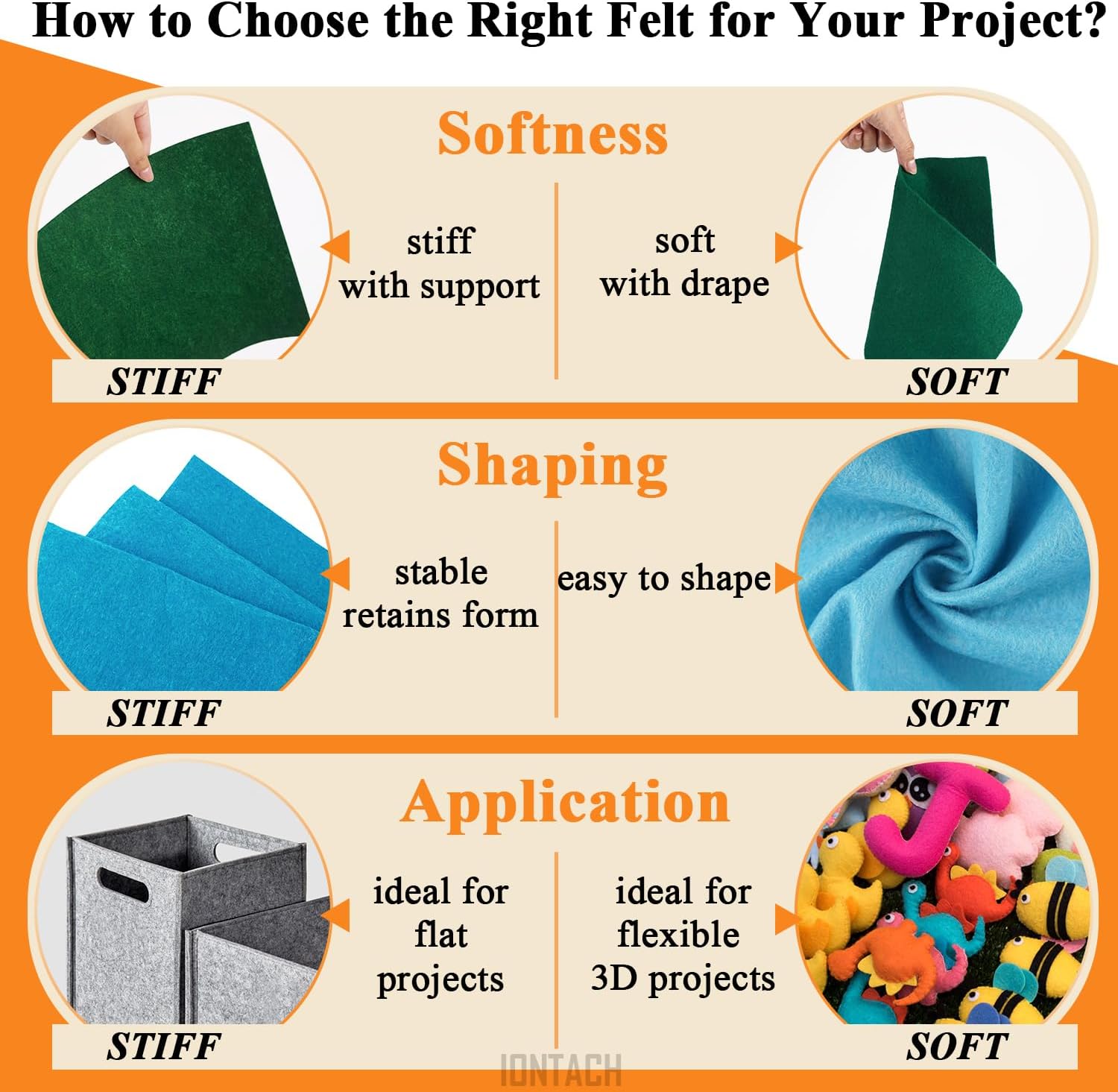 Gold Yellow Felt Fabric 36" x 36" (1 Square Yard), Soft 1.6mm Thick Felt Sheets for Craft Sewing Patchwork DIY Art Projects Decorations - Image 2