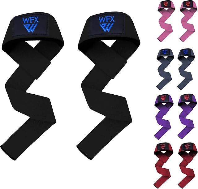 Weight Lifting Straps Wrist Support Padded Neoprene Gym Cross Training Hand Bar weightlifting Straps Fitness Bodybuilding Power Exercise Grips Deadlift Men Women