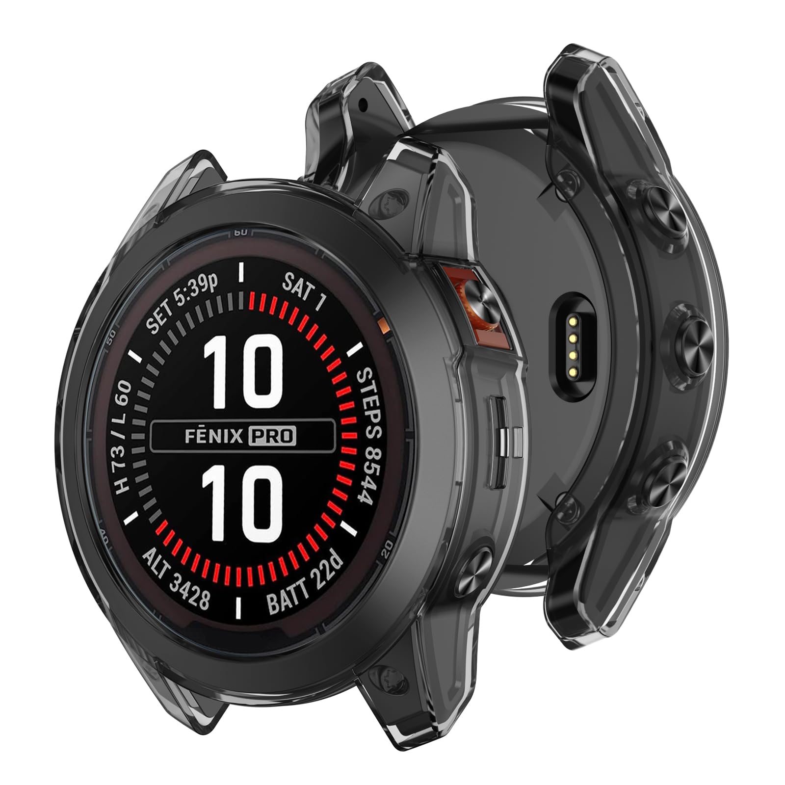 Etui ochronne do zegarka Garmin Fenix 7X Pro / Fenix 7X / Epix Pro 51 mm, TPU etui ochronne odporne na uderzenia i pęknięcia, Slim Fall, etui na smartwatch, ochrona smartwatchów, ochrona