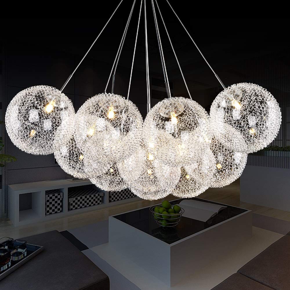 Lustre en boule de verre à bulles pour illuminer vos plus beaux souvenirs