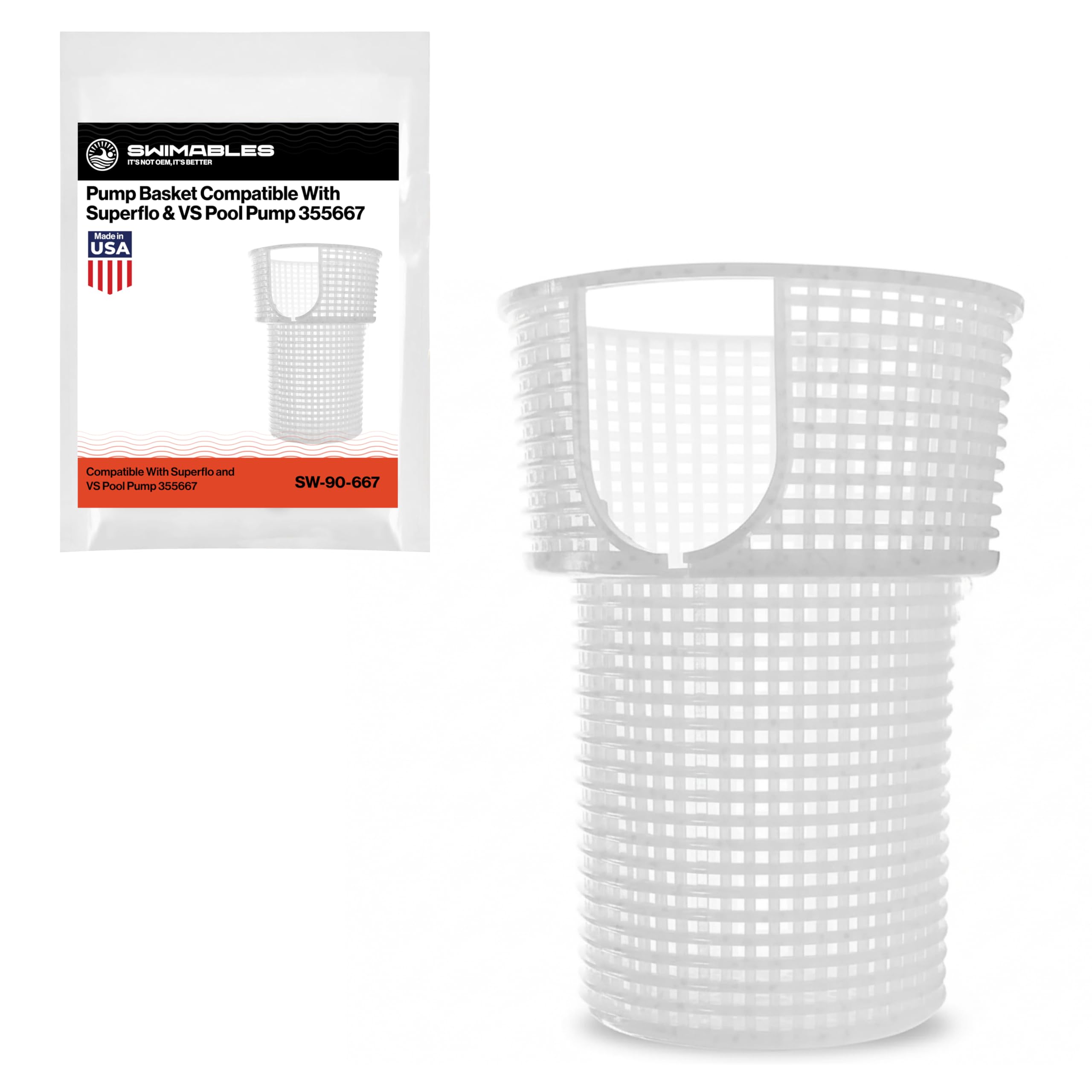Swimables Pump Basket Compatible with Superflo and Superflo VS Pool Pump 355667 | Pro Grade Basket for Pentair Superflo Pool Pump Filter Basket | Small & Large Debris Pump Basket | Made In USA-image-46