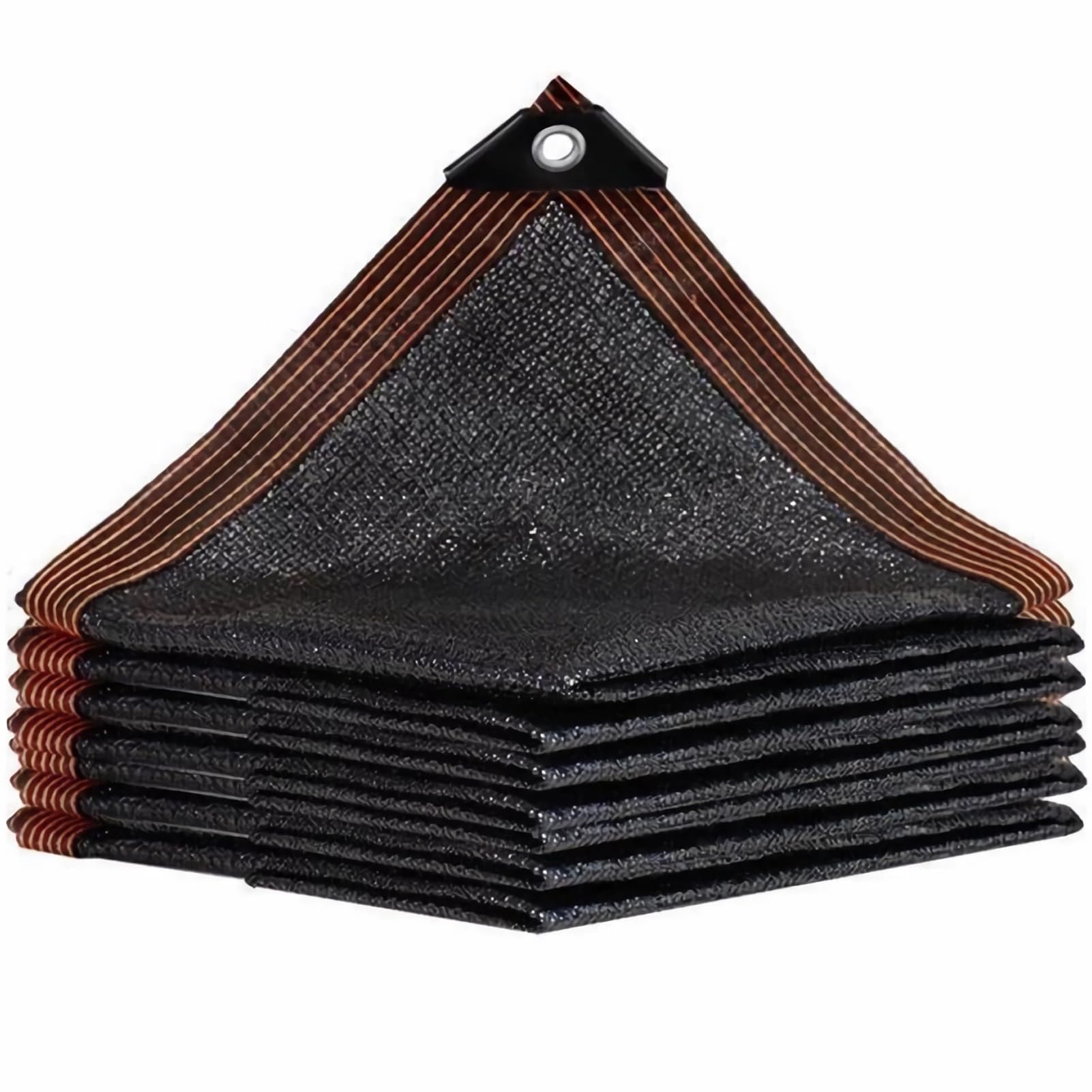 Toile d'ombrage pour serre 0,5x1m noire avec œillets et protection UV 50%