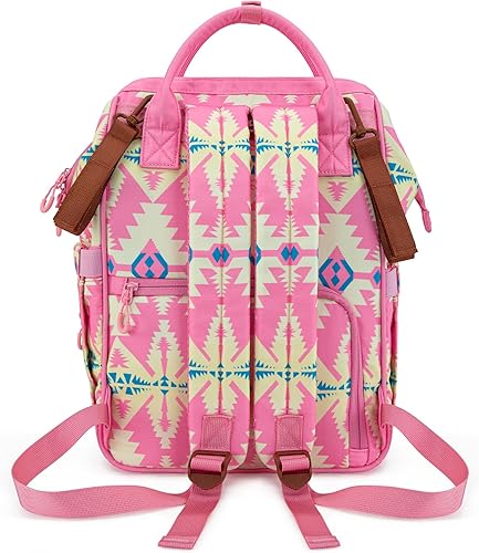 Miniatura 4 de Montana West Wrangler Callie - Mochila para pañales con correas para cochecito, diseño occidental, bolsa de viaje multifunción para bebé,