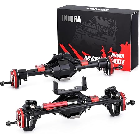 INJORA Edelstahl Portalachsen Für Redcat Ascent-18 1/18 RC Crawler – Vorder- & Hinterachsen Upgrade