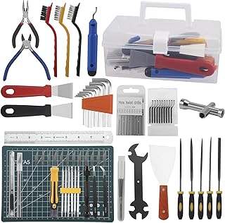3D Drucker Zubehör, 99 PCS 3D Drucker Werkzeug Kit mit Düsenreinigungsset, Entgrater Werkzeug, Entfernungswerkzeugen, Pinzetten, Zangen, Tool Kit für alle 3D Drucker