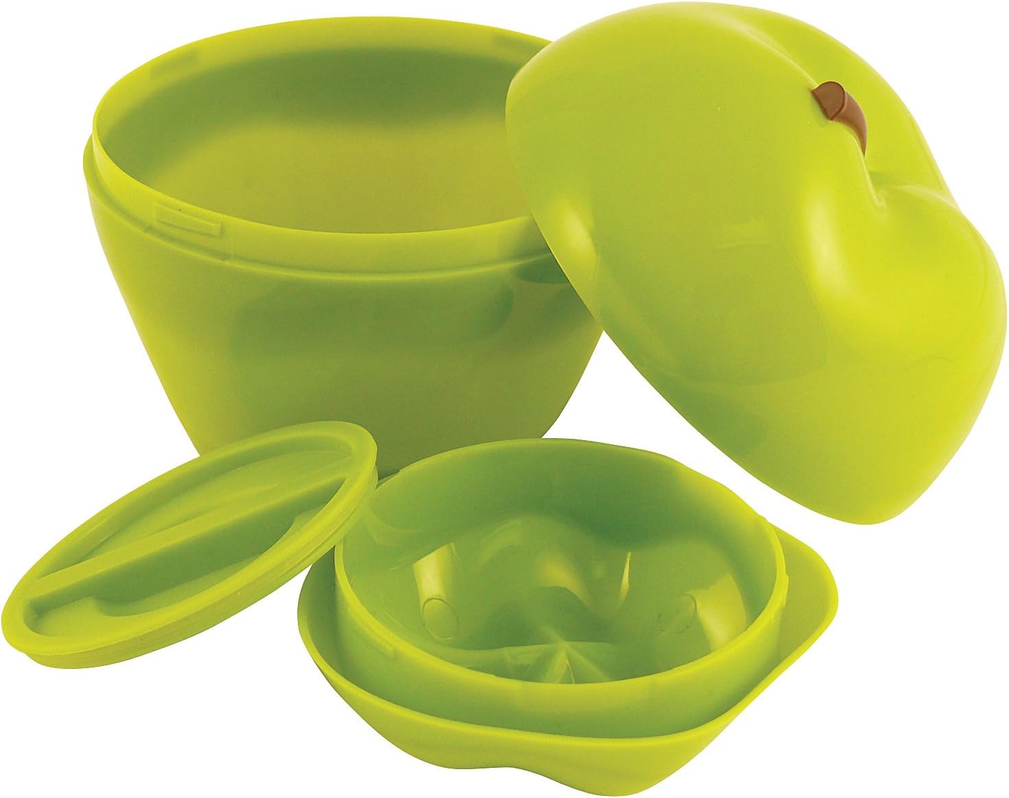 Hutzler Apple & Dip Set, Green: Surprising Flavor vs. Snack Sets - Tested for Portability…