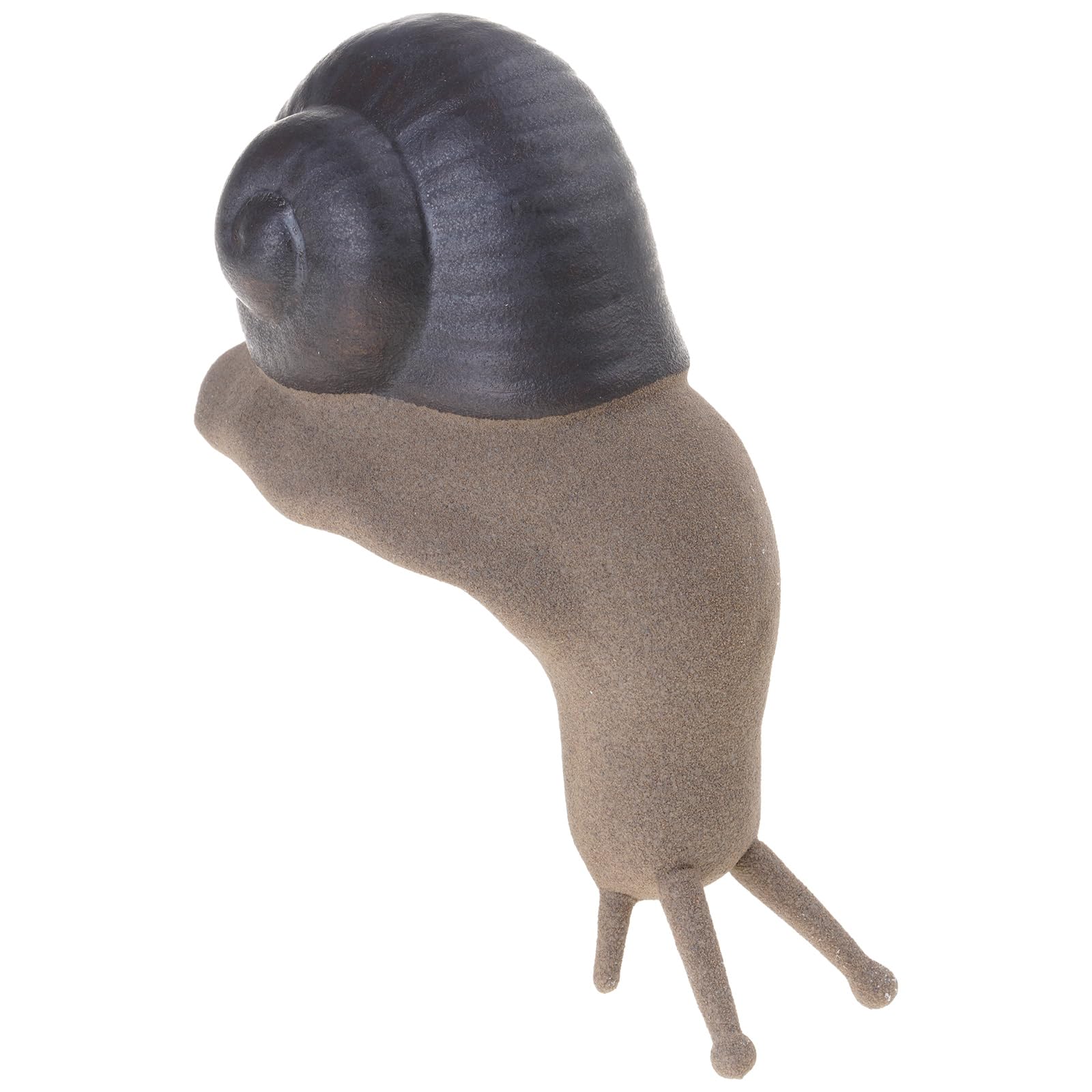 Lerpwige Snail Miniature Figurine Model Coarse Pottery Ceramics Statue Ornament for Fairys Garden Landscape Decoration Artistic Sculpture