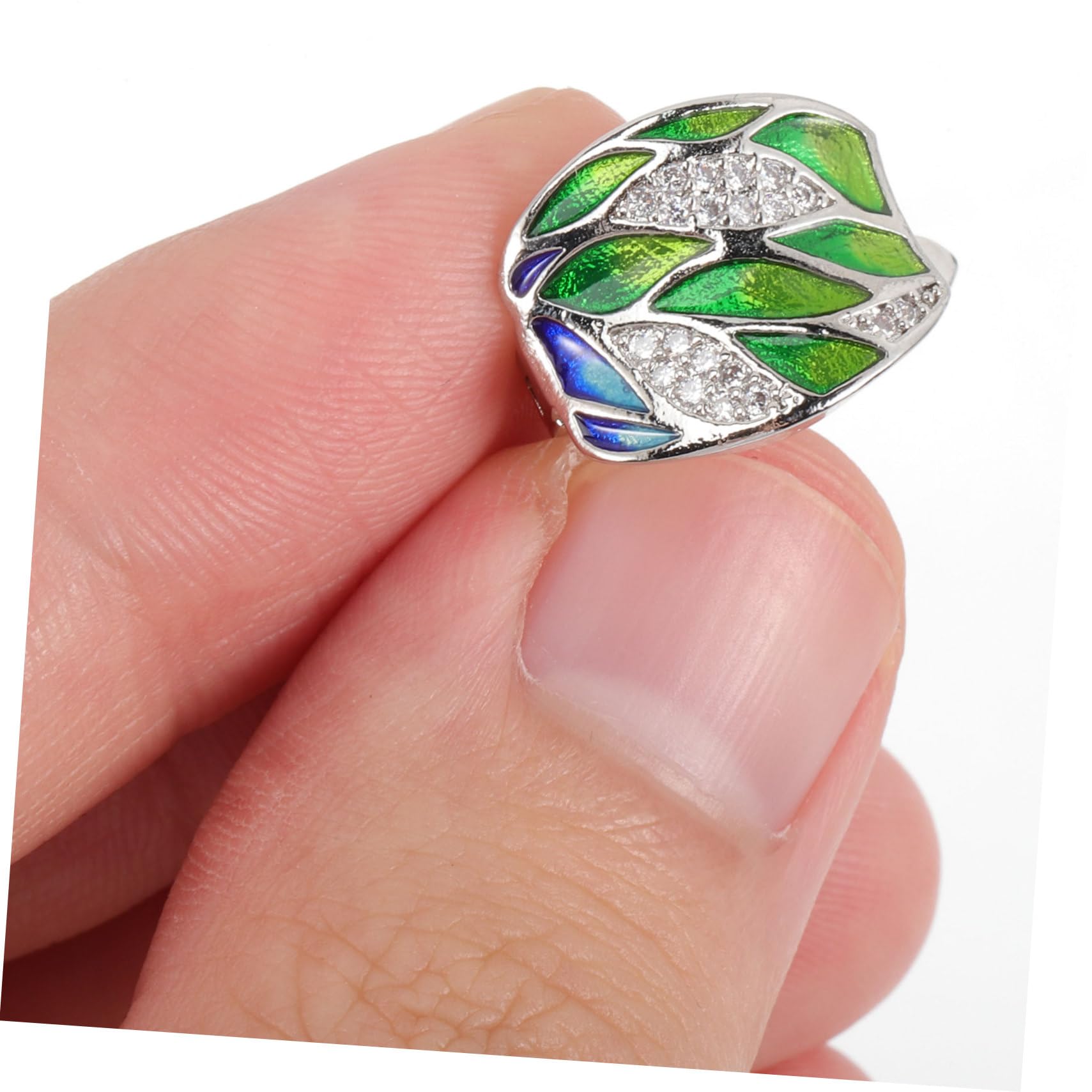 SOIMISS 3paia Orecchini Perno Smalto Forma Di Foglia Creativo Di Gioielli Per Ragazze e Giovani Donne Leggeri e Ipoallergenici Perfetti Per Cerimonie e Occasioni Speciali