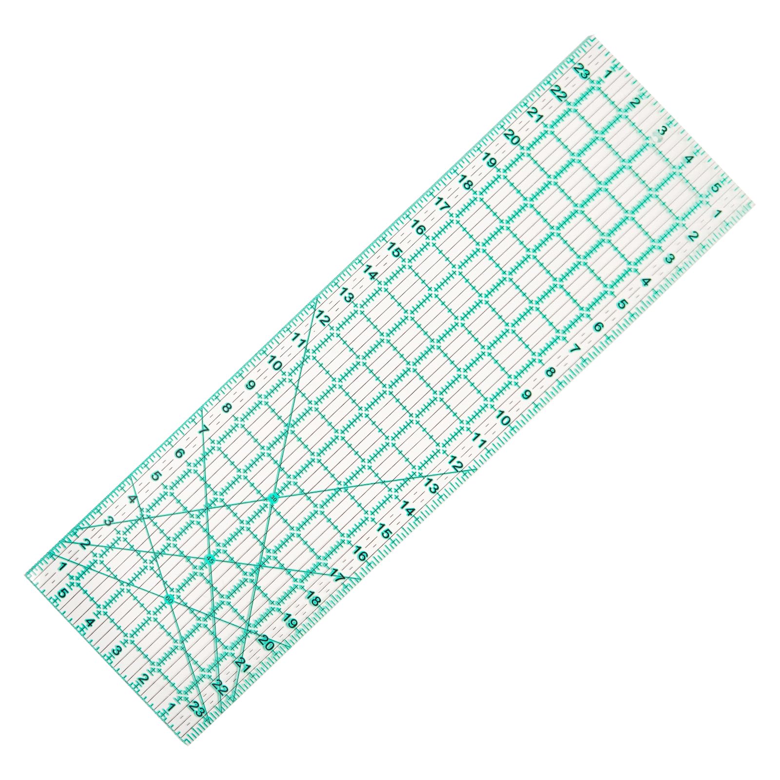 MANUFORE Quilting Ruler 6” x 24” Sewing Acrylic Ruler Anti-Slip Metric Ruler DIY Quilting Tools with Clear Printed Lines for Precise Cutting