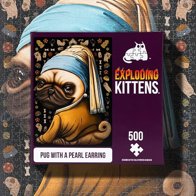 Foto 3 de 5 de Exploding Kittens Jigsaw Puzzles for Adults - The Dreams & Nightmares of a Dog