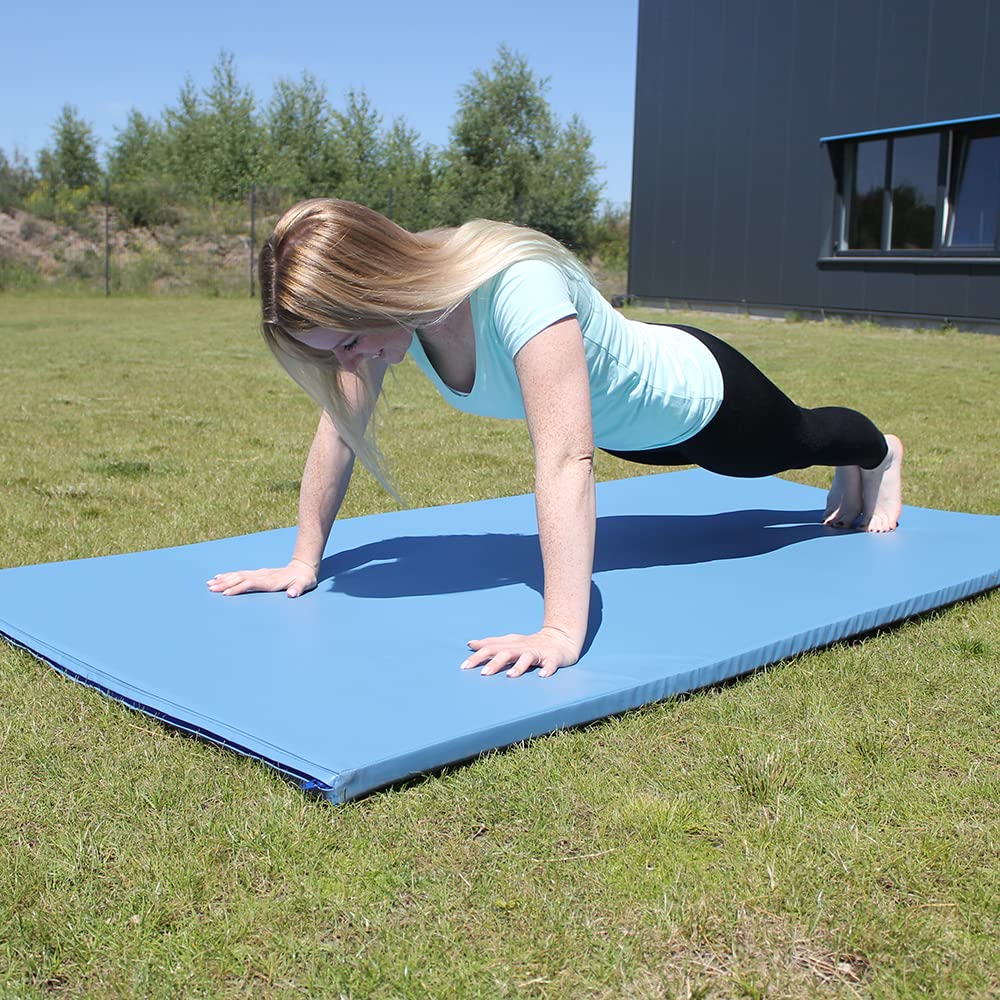 Grevinga Turnmatte VB 80 – 200 x 100 x 6 cm – Gymnastikmatte Sportmatte Fitnessmatte blau