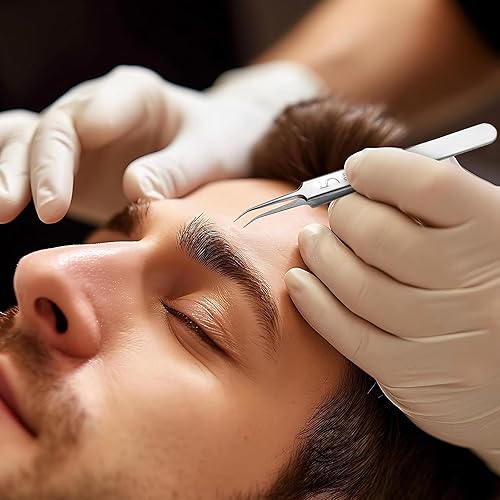 Miniatura 3 de Pinzas profesionales para eliminar puntos negros, kit de herramientas de precisión para reventar, extractor de puntos negros de acero inoxidable de