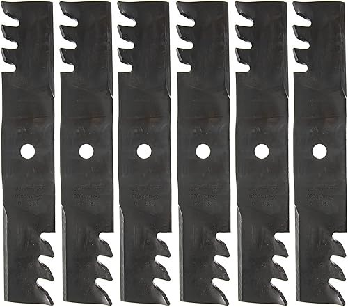 CUB CADET 02005017P-X Hojas dentadas Paquete de 6 cortacéspedes de reconocimiento de tanque de 48 pulgadas GT2184 Z-Force 02005017-X