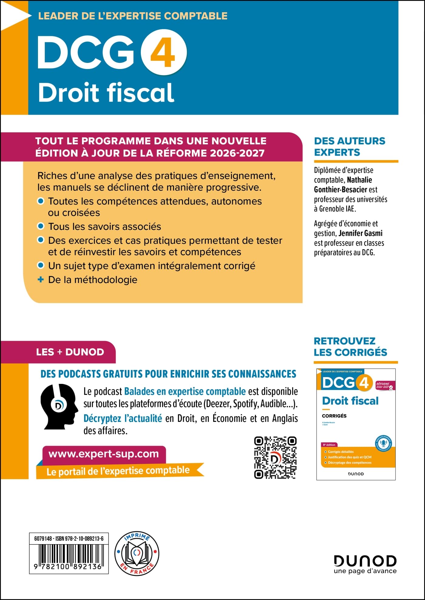 DCG 4 - Droit fiscal - Manuel - Réforme 2026-2027