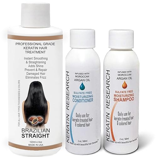 Miniatura 1 de Brasileña Queratina Blowout Tratamiento Cabello Complejo 41fl oz Resultados Profesionales endereza y Suaviza el Cabello Queratina Keratina Brasilera