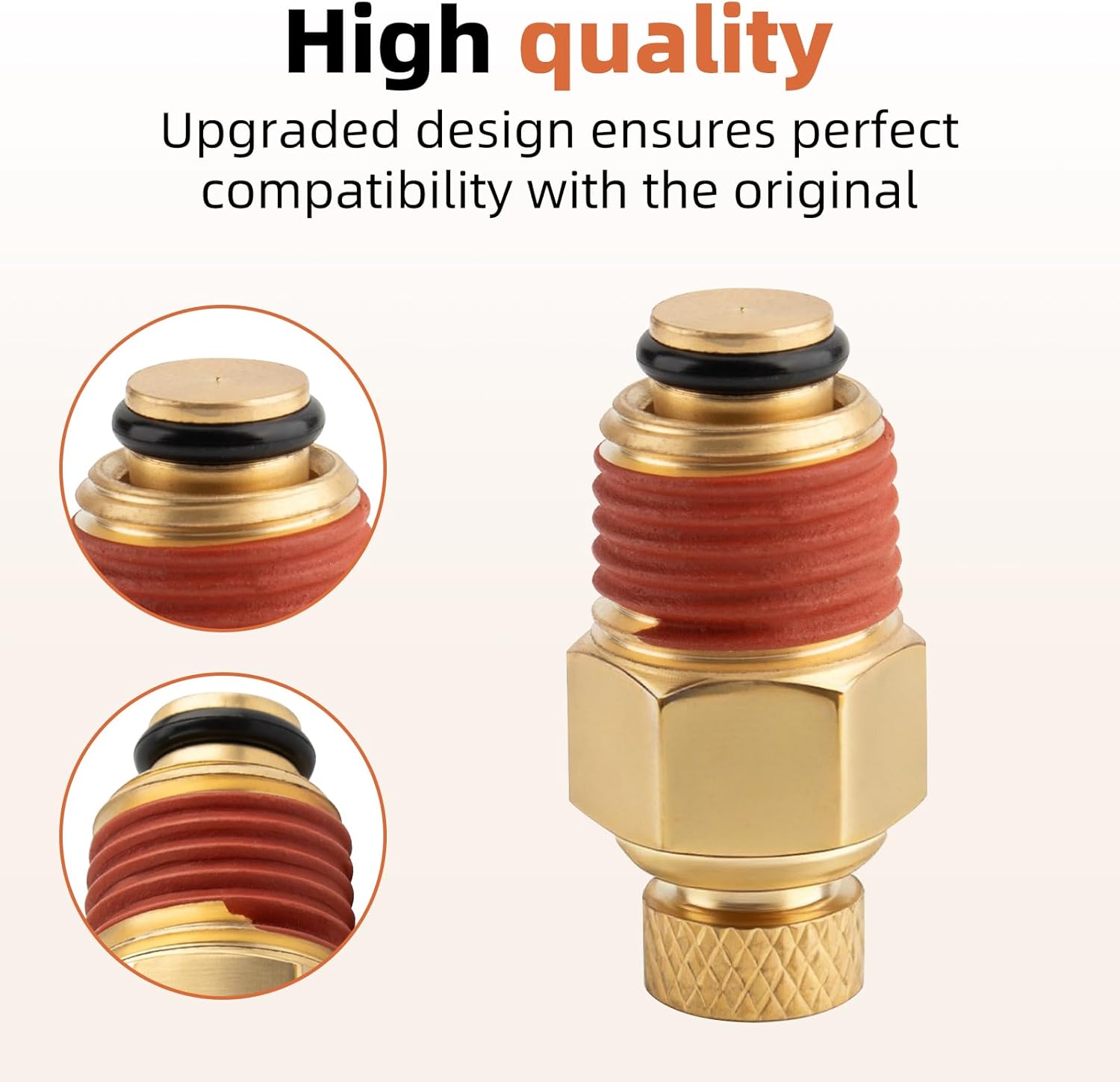 C2002/C2005 Air Compressor Drain Valve Replacement for A17038 Drain Valve, Compatible with Porter Cable, Craftman N286039, Air Compressor Parts, 2 Pack